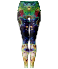 Alternative view of Acolyte Ethos Psychedelic Mesh Pocket Leggings