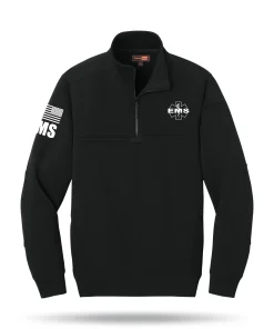 [EMS] Tough Fleece Quarter Zip [BLK/WHT]