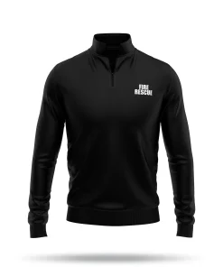 Alternative view of [FIRE RESCUE] Performance Quarter Zip [BLK/WHT]