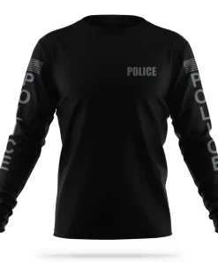 [POLICE] Men's Utility Long Sleeve [BLK/GRY]