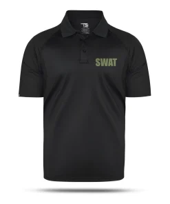 Alternative view of [SWAT] Men's Performance Polo [BLK/GRN]