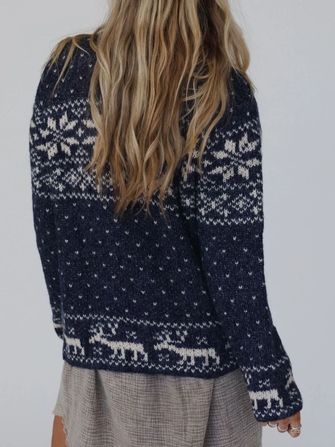 Zip Up Long Sleeve Cardigan - Image 4